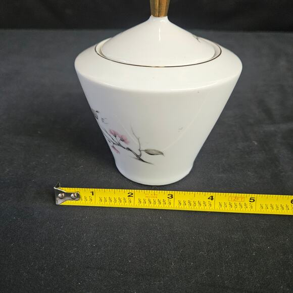 Vintage Bavaria Schumann Arzberg Germany Sugar Bowl with Lid Floral Canister - Picture 11 of 11